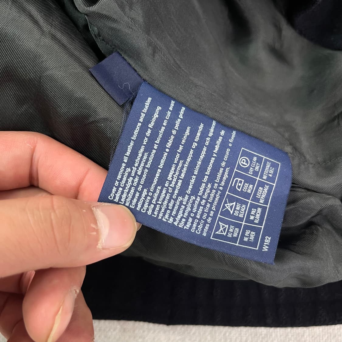 100 버버리 90s 울 블루종 자켓 상품이미지8