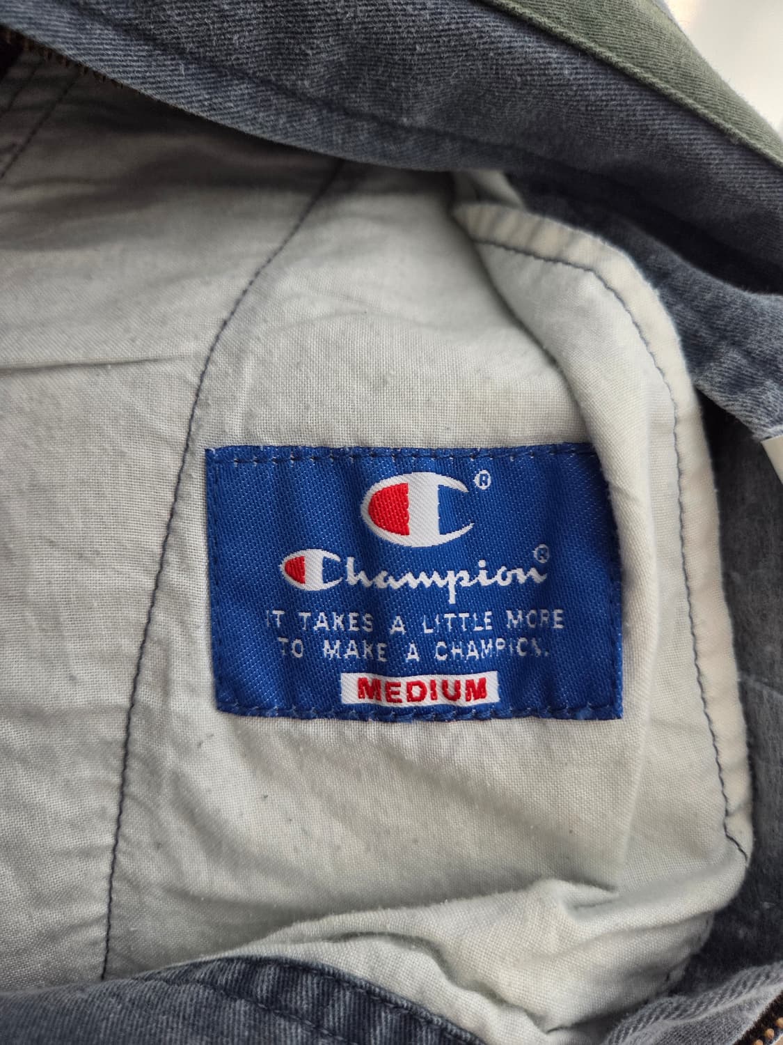 챔피온 빈티지 봄버 블루종 자켓 상품이미지5