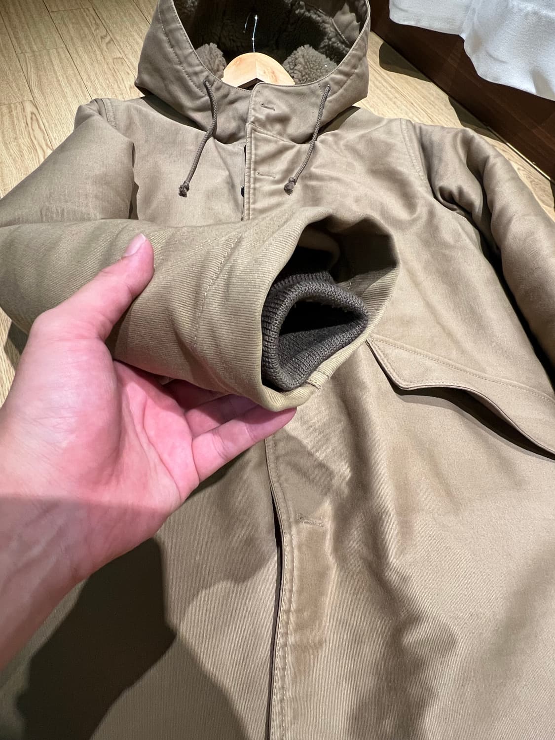 네이버후드 밀리터리 윈터 파카 상품이미지5