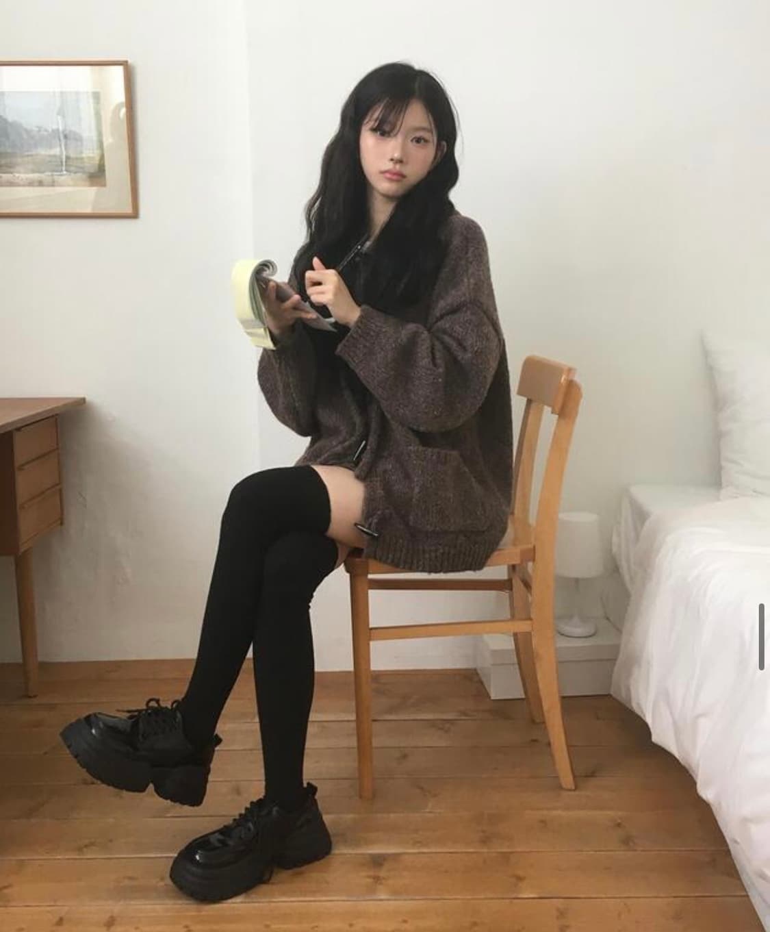 떡볶이 후드 오버 가디건 상품이미지8