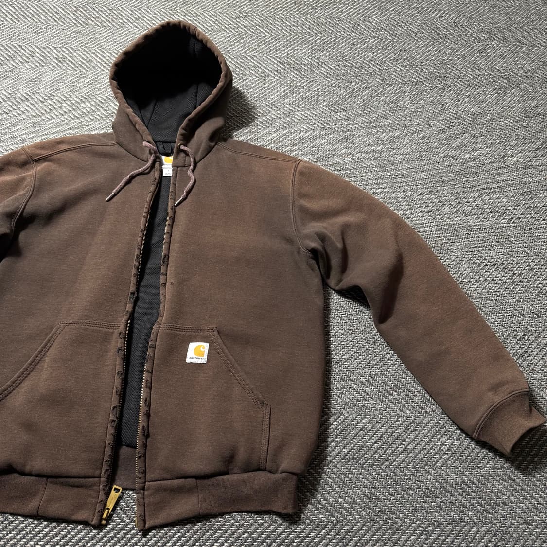 칼하트 레인디펜더 하드 페이딩 디스 후드 집업 자켓 상품이미지2