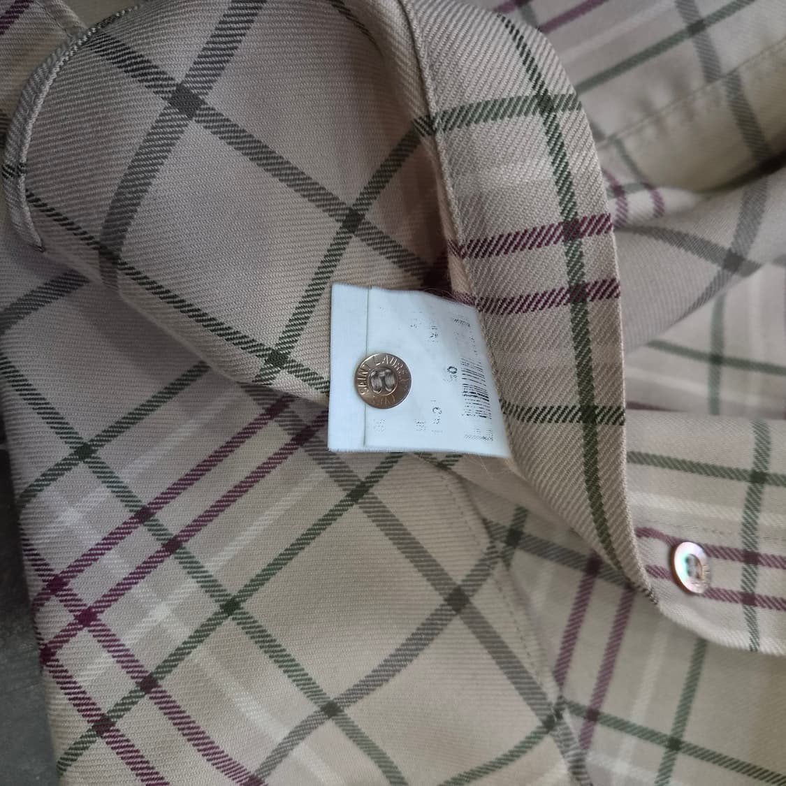 95) 빈티지 입생로랑 체크셔츠 남방 상품이미지5