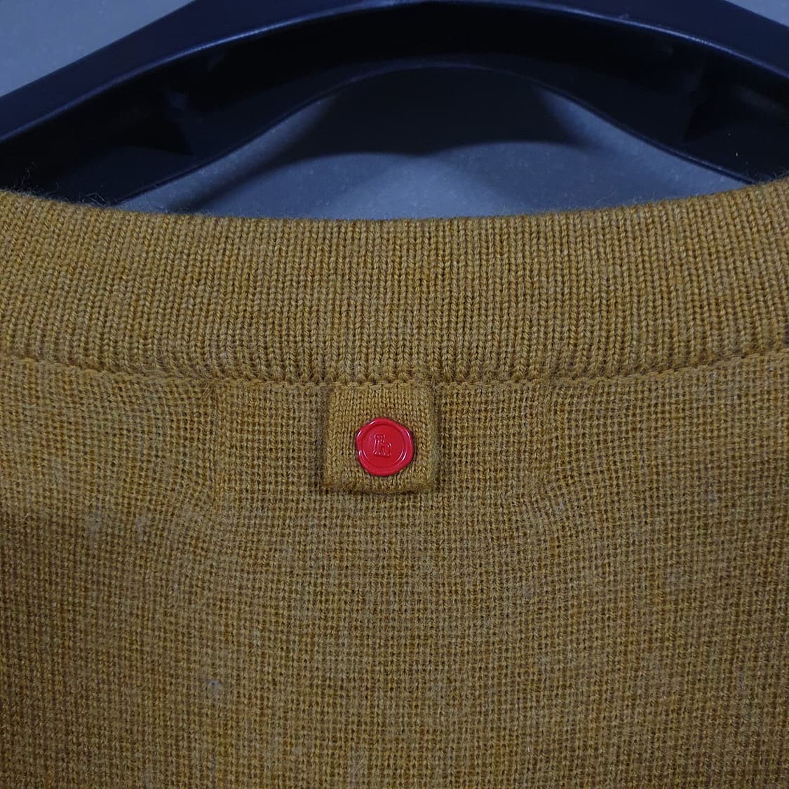 실측 XL) 헤지스 신형 21FW HIS 울 캐시미어 Y넥 니트 가디건 상품이미지9