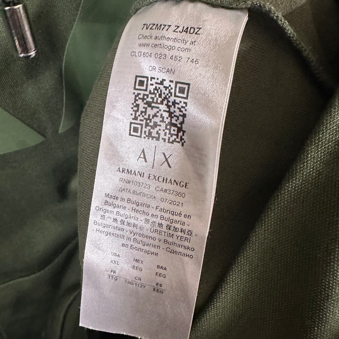 아르마니 익스체인지 후드 상품이미지5