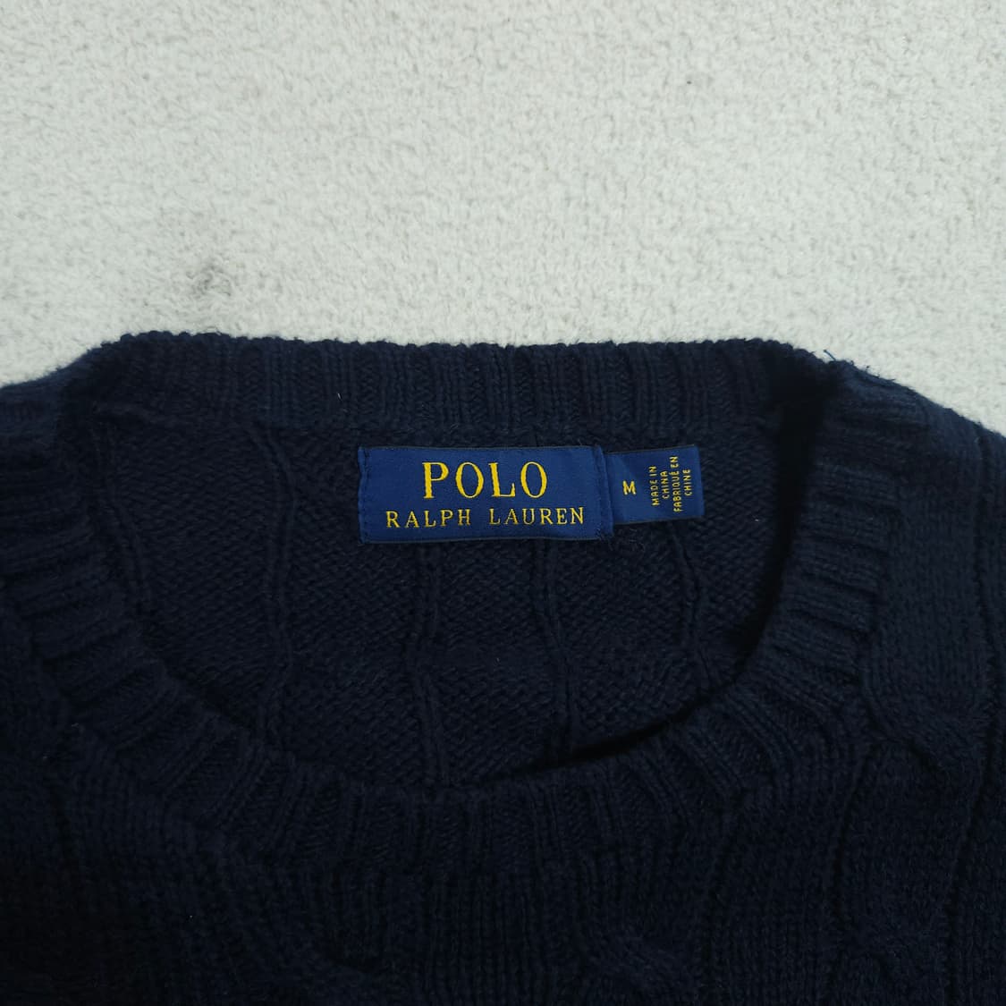 폴로 랄프 로렌 신형 케이블 니트 M 네이비 상품이미지4