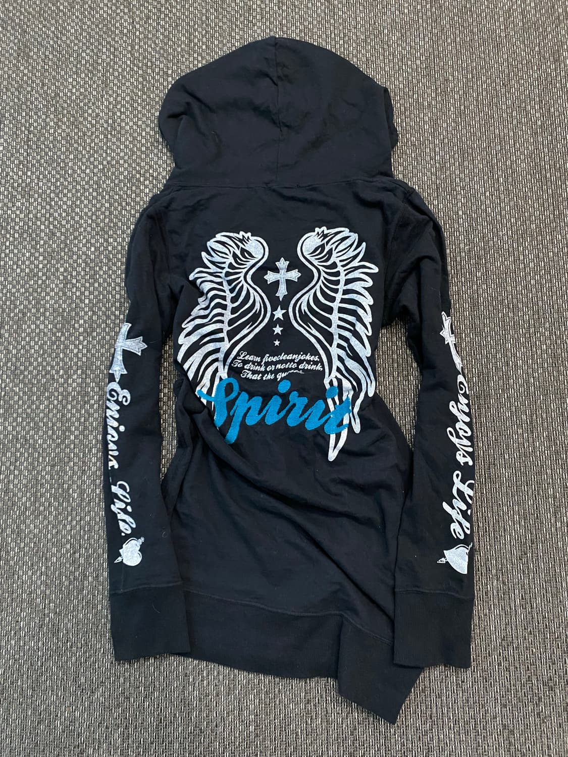 [ROA] Wings&Cross Print Hoodie Sleeve 상품이미지9