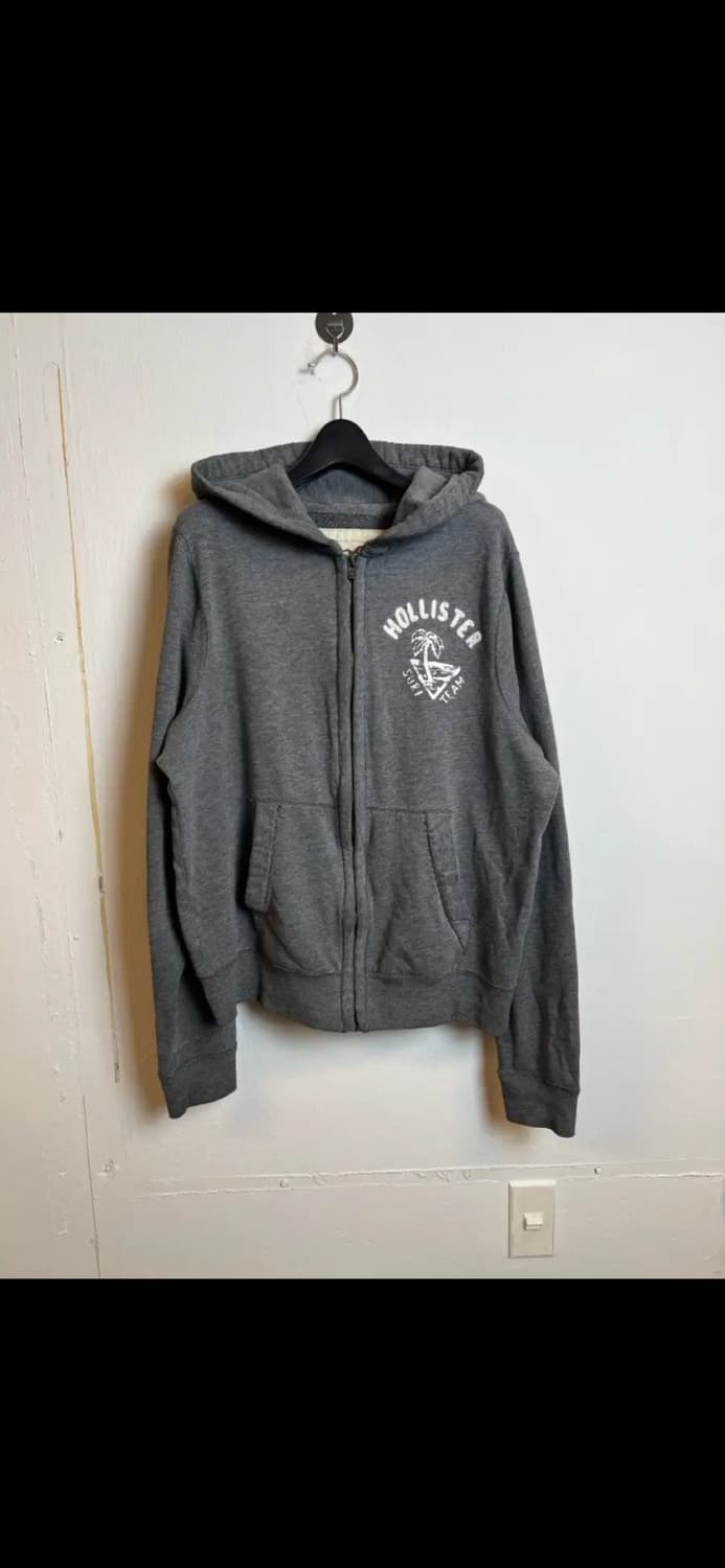 O130 홀리스터 후드집업 그레이 XL 상품이미지1