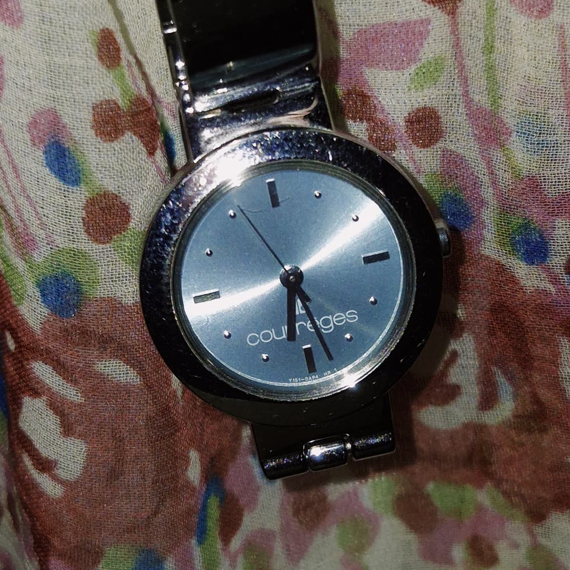 90s 꾸레쥬 터콰이즈 모던 레트로 시계 상품이미지8