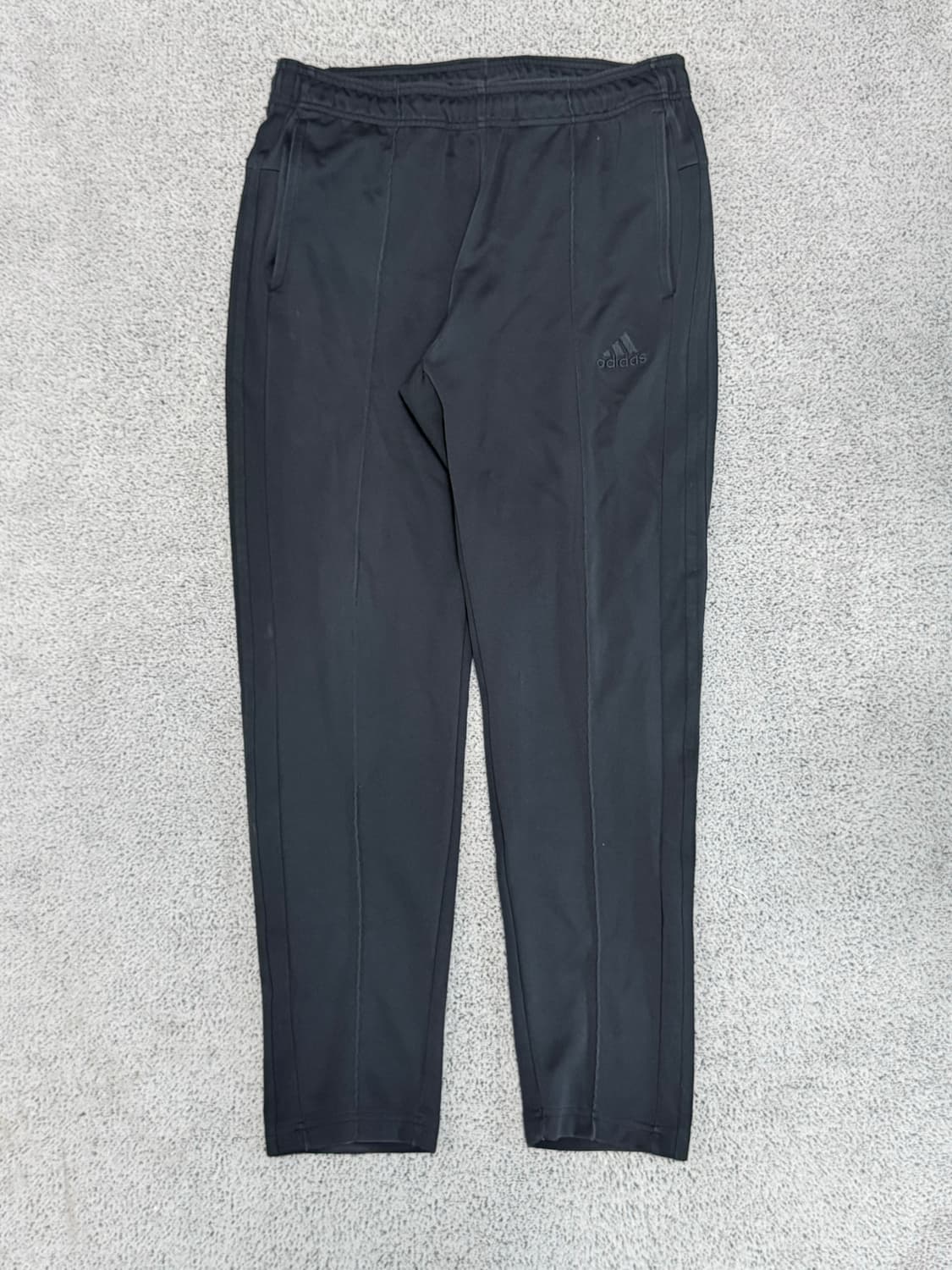 (L) 아디다스 삼선 핀턱 트레이닝 팬츠 블랙 상품이미지1