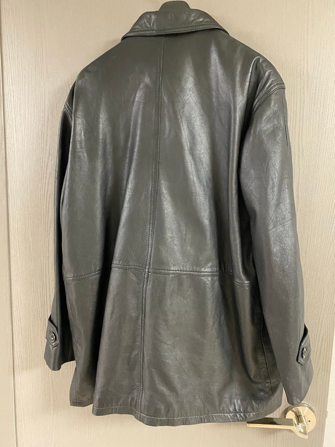 Moda italiana 블랙 양가죽 자켓 상품이미지10