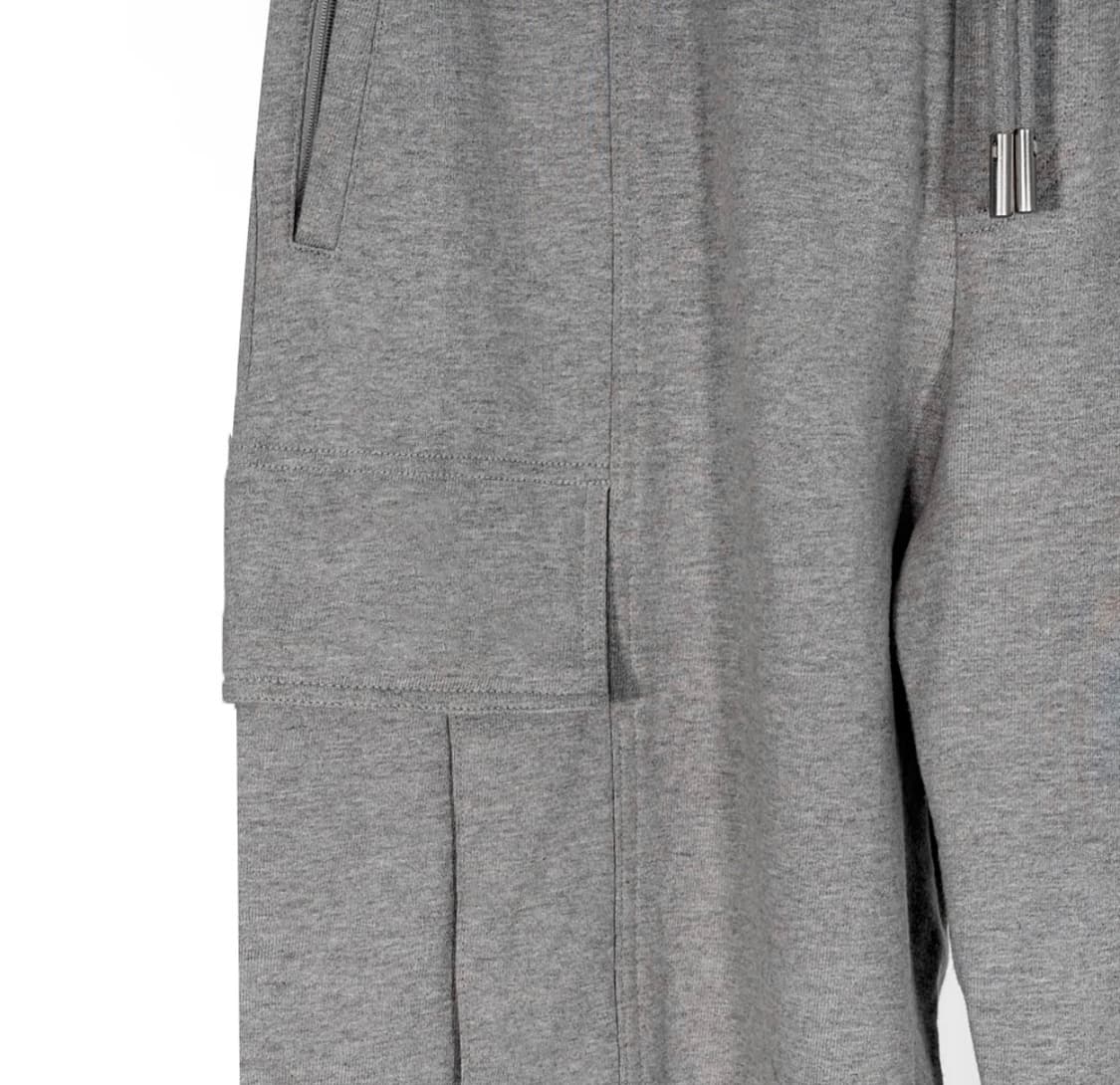 [48] 솔리드옴므 21fw 남성 카고 밴딩 조거 팬츠 그레이 상품이미지4