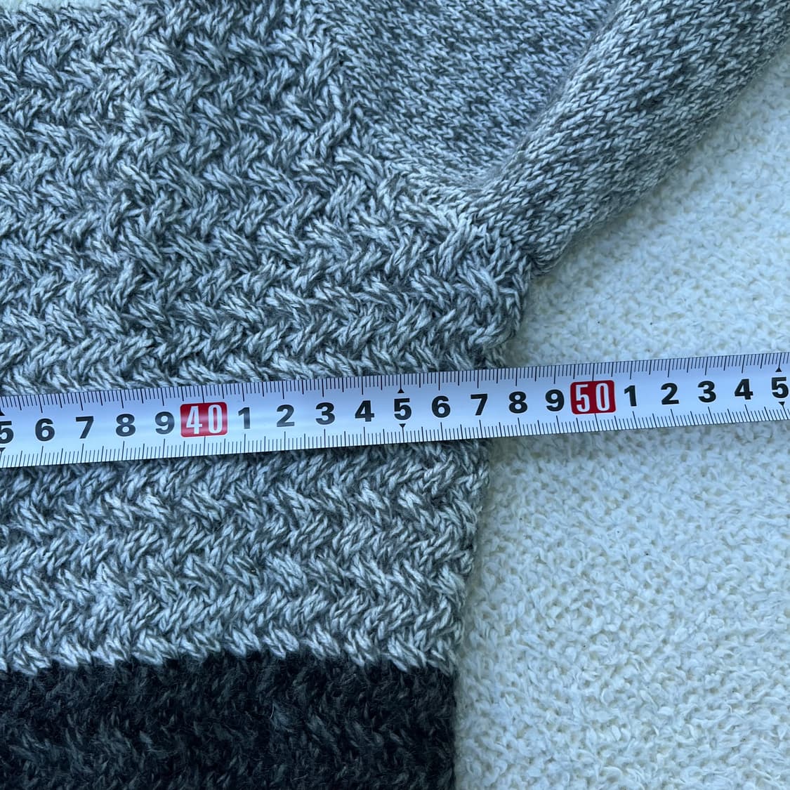 100 에비수 배색 라운드 니트 0402M 상품이미지6