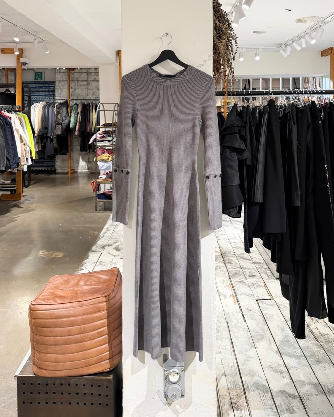 프로엔자 슐러 그레이 조슬린 립니트 맥시 드레스 상품이미지1