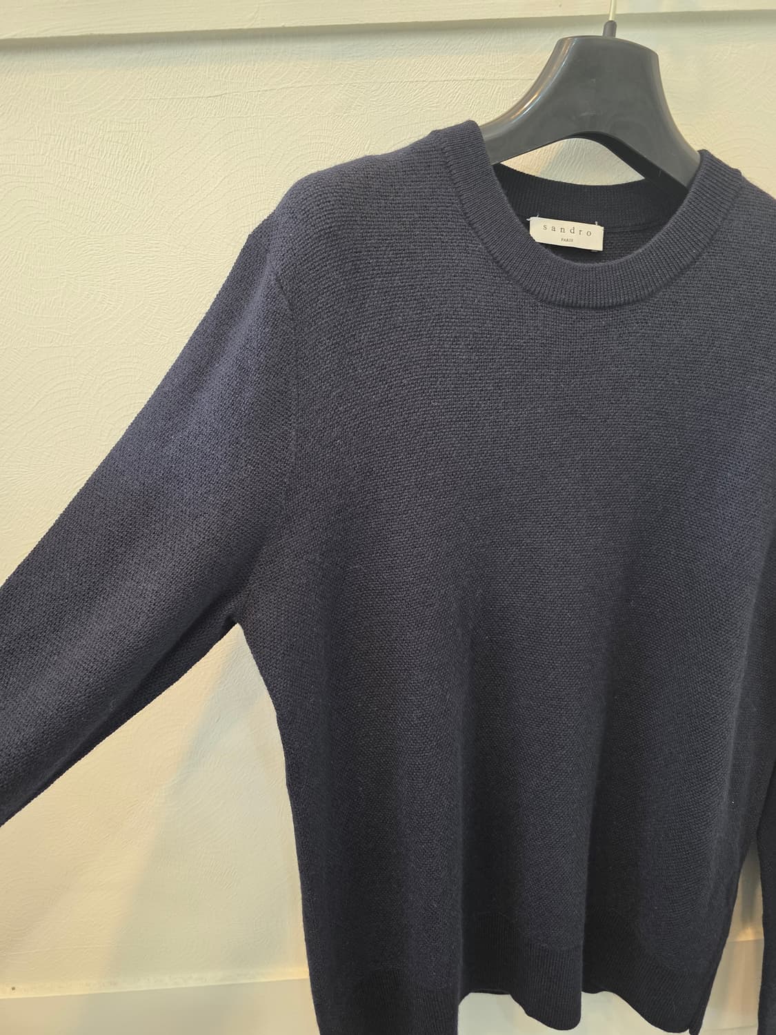 산드로 네이비 니트 상의 상품이미지3