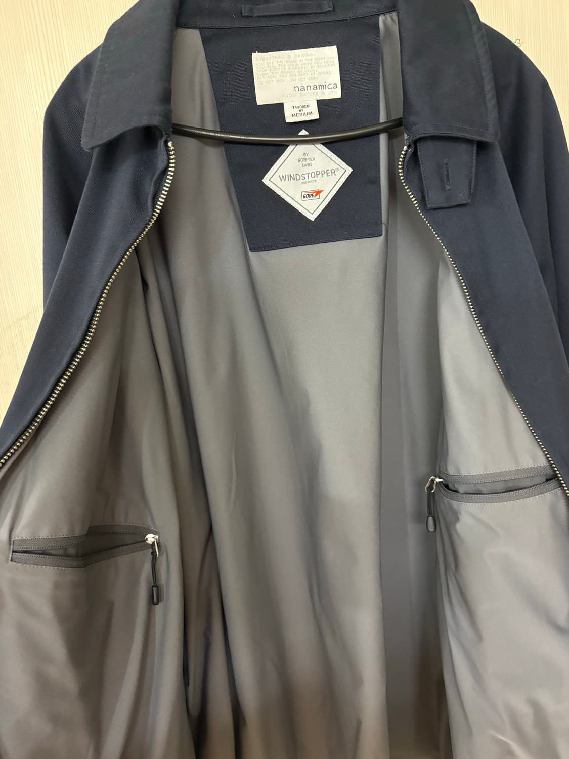 나나미카 고어텍스 인피니엄 치노 크루자켓 네이비 M 상품이미지4