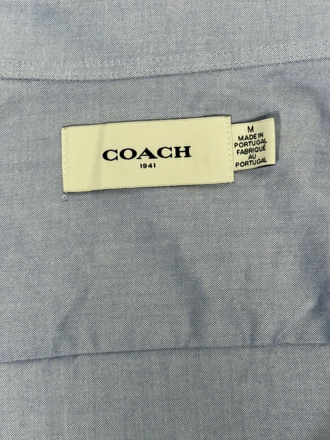 코치 블루 오버핏 셔츠 M 상품이미지6