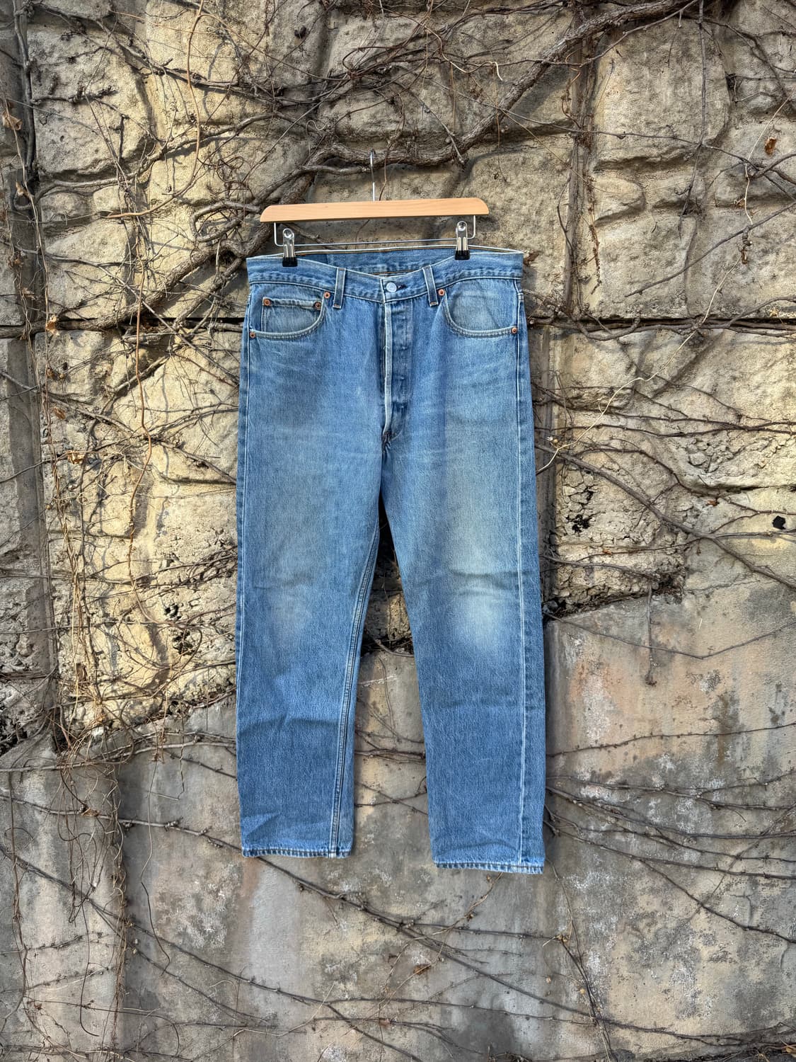 90s 리바이스 빈티지 501xx 워싱 데님 팬츠 34 상품이미지1