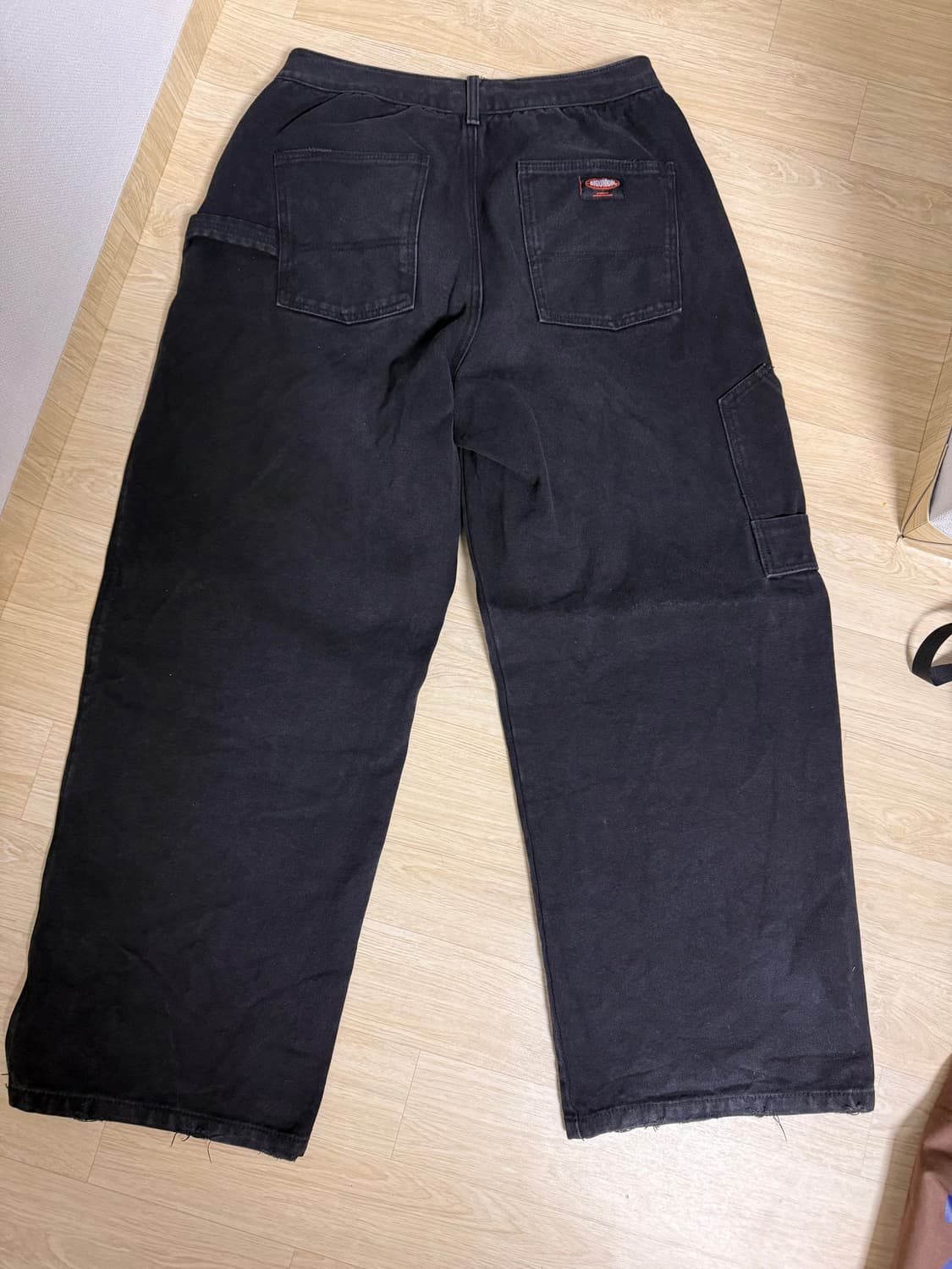 빅유니온 헤비 캔버스 카펜터 팬츠 블랙 L 상품이미지3