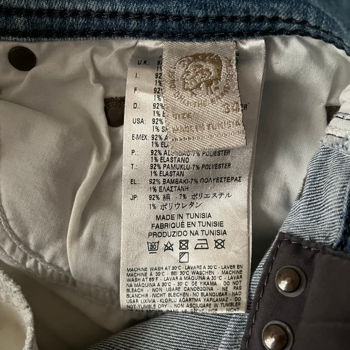 Diesel Tepphar washed denim jeans 상품이미지10