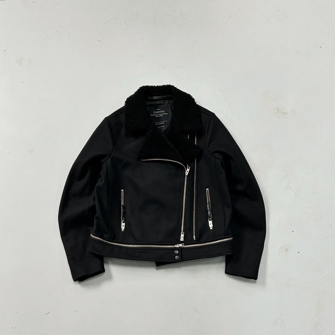 올세인츠 시어링 울 라이더자켓 상품이미지4