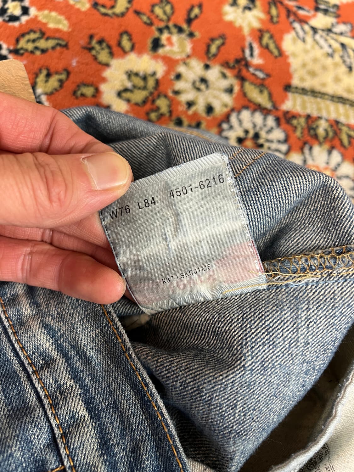 [30] 리바이스 501 캣워싱 빈티지 데님 팬츠 상품이미지9