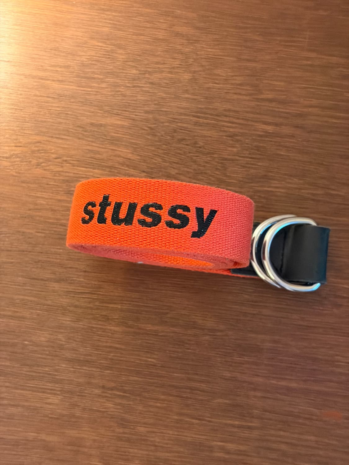 stussy 올드 스투시 퍼프 프린팅 D링 벨트 오렌지 컬러 상품이미지5