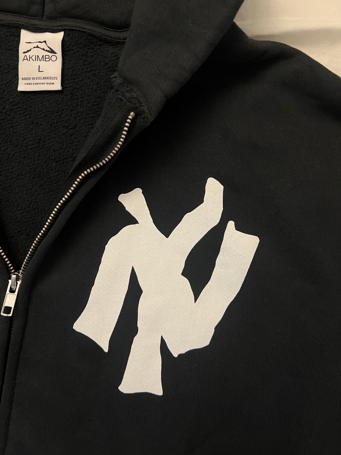 아킴보 클럽 뉴욕 후드집업 블랙 L 상품이미지3