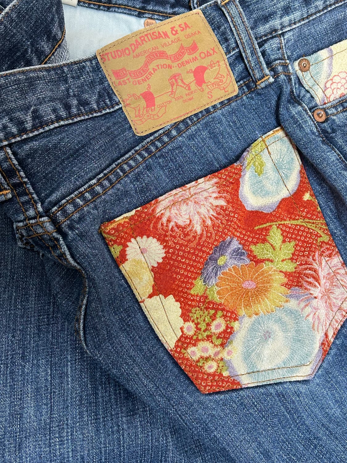 스튜디오 다치산 리미티드 에디션 후지산 데님팬츠 상품이미지6