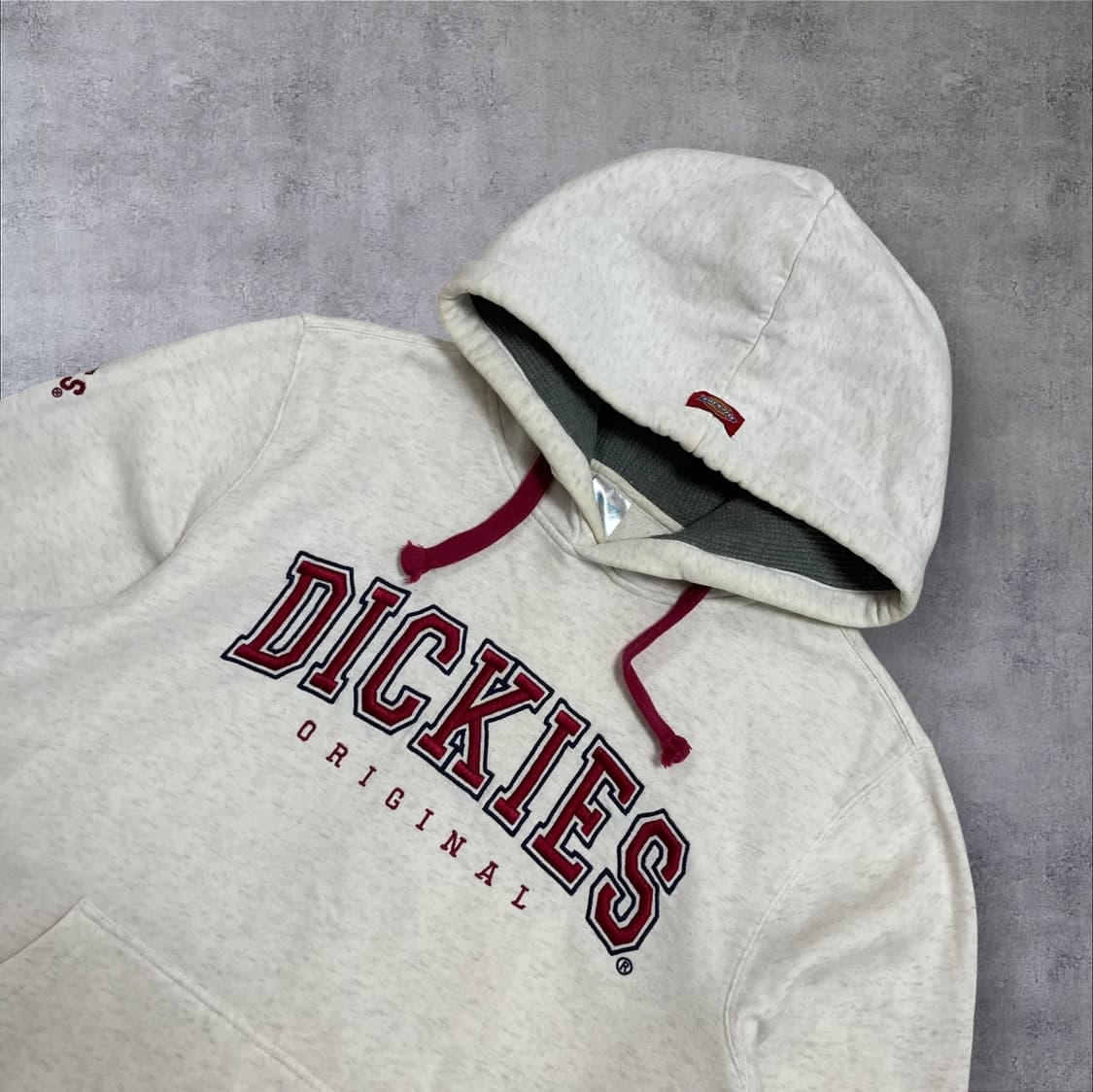 디키즈 스펠아웃 아이보리 후드티 상품이미지2