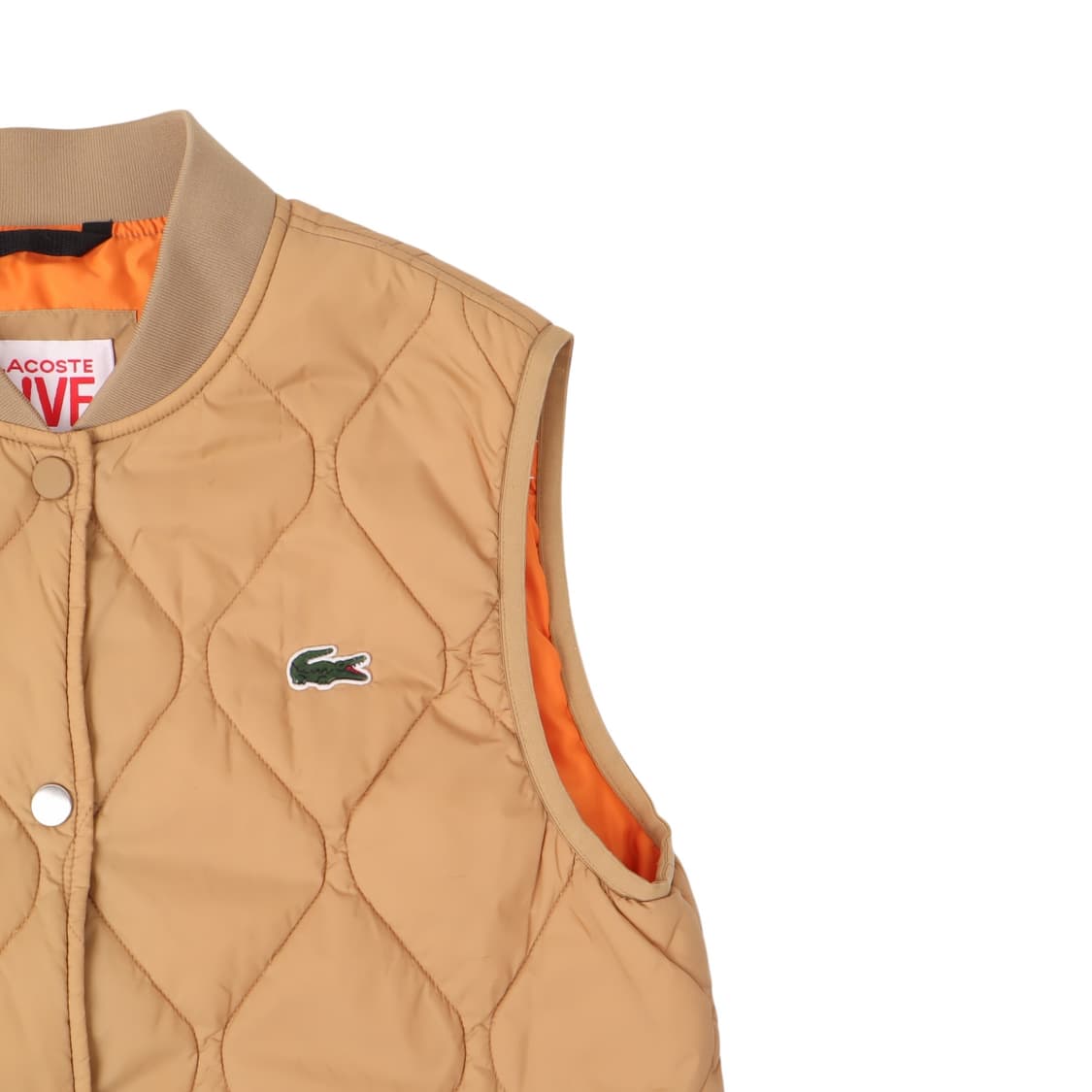 라코스테 베이지 퀄팅 베스트 상품이미지3