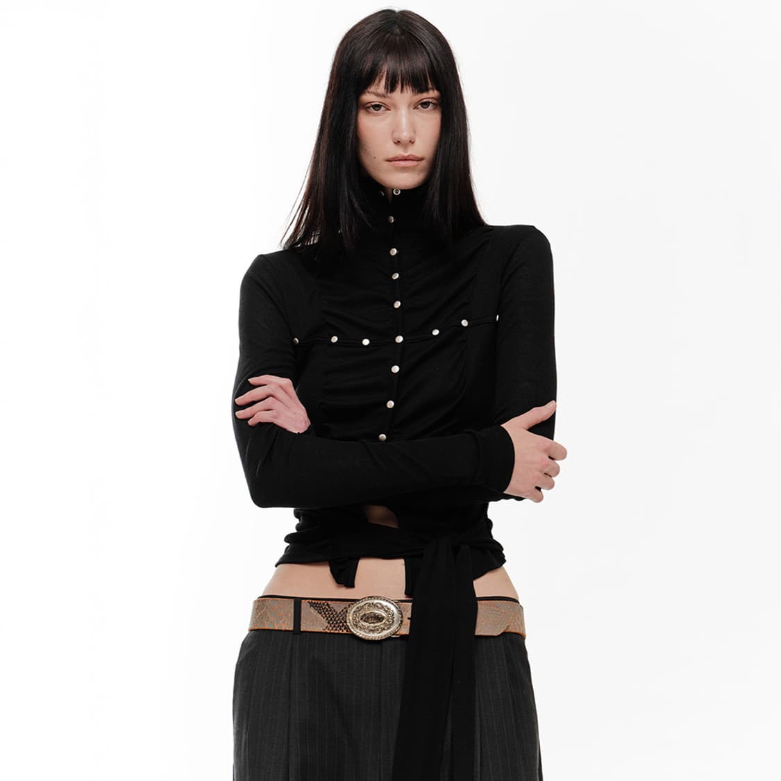 2000Archives Lena Shirring Top 상품이미지1