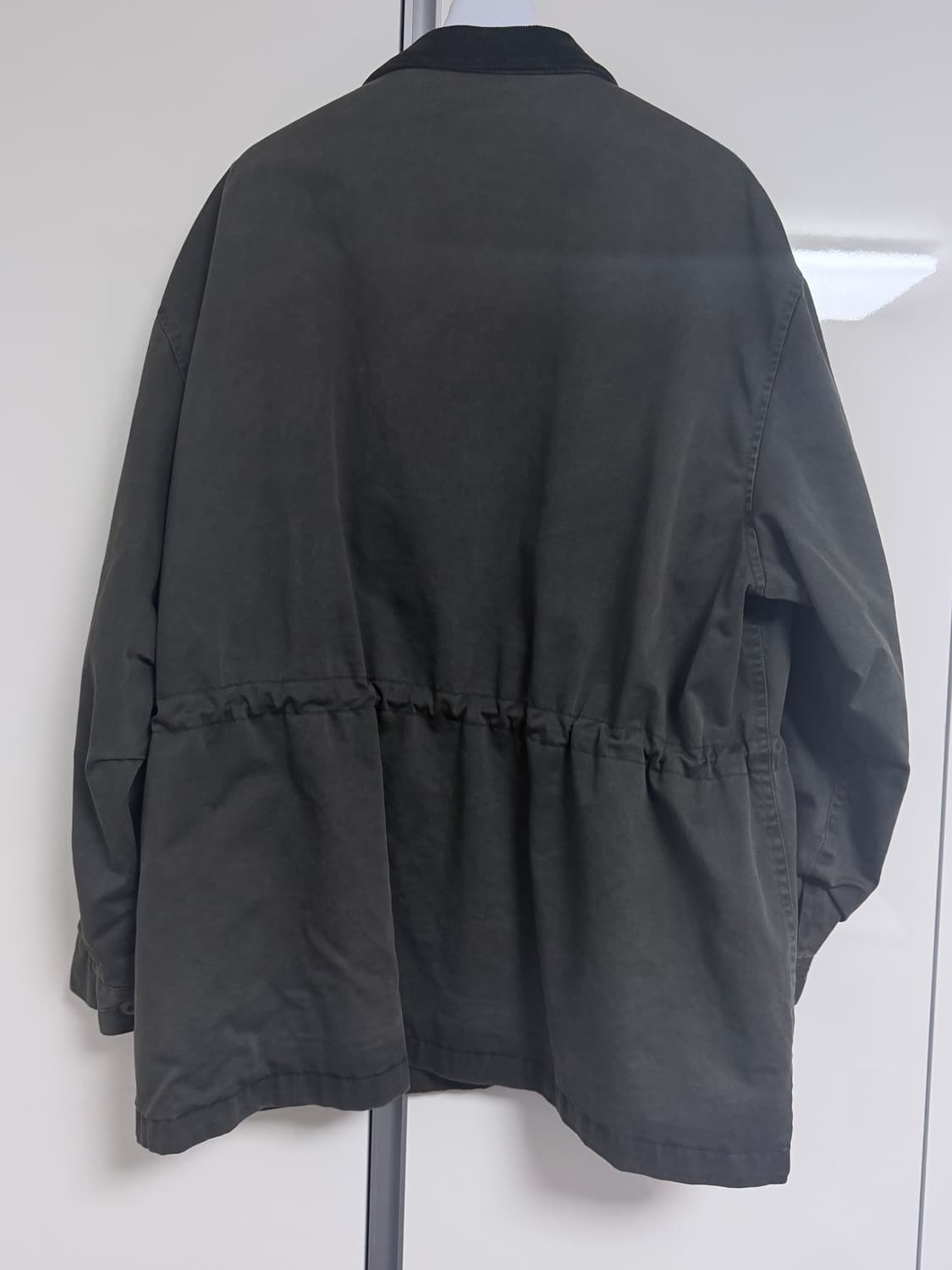 이얼즈어고 페이디드 코튼드릴 밀자켓 오버다이드 카키 M 상품이미지4