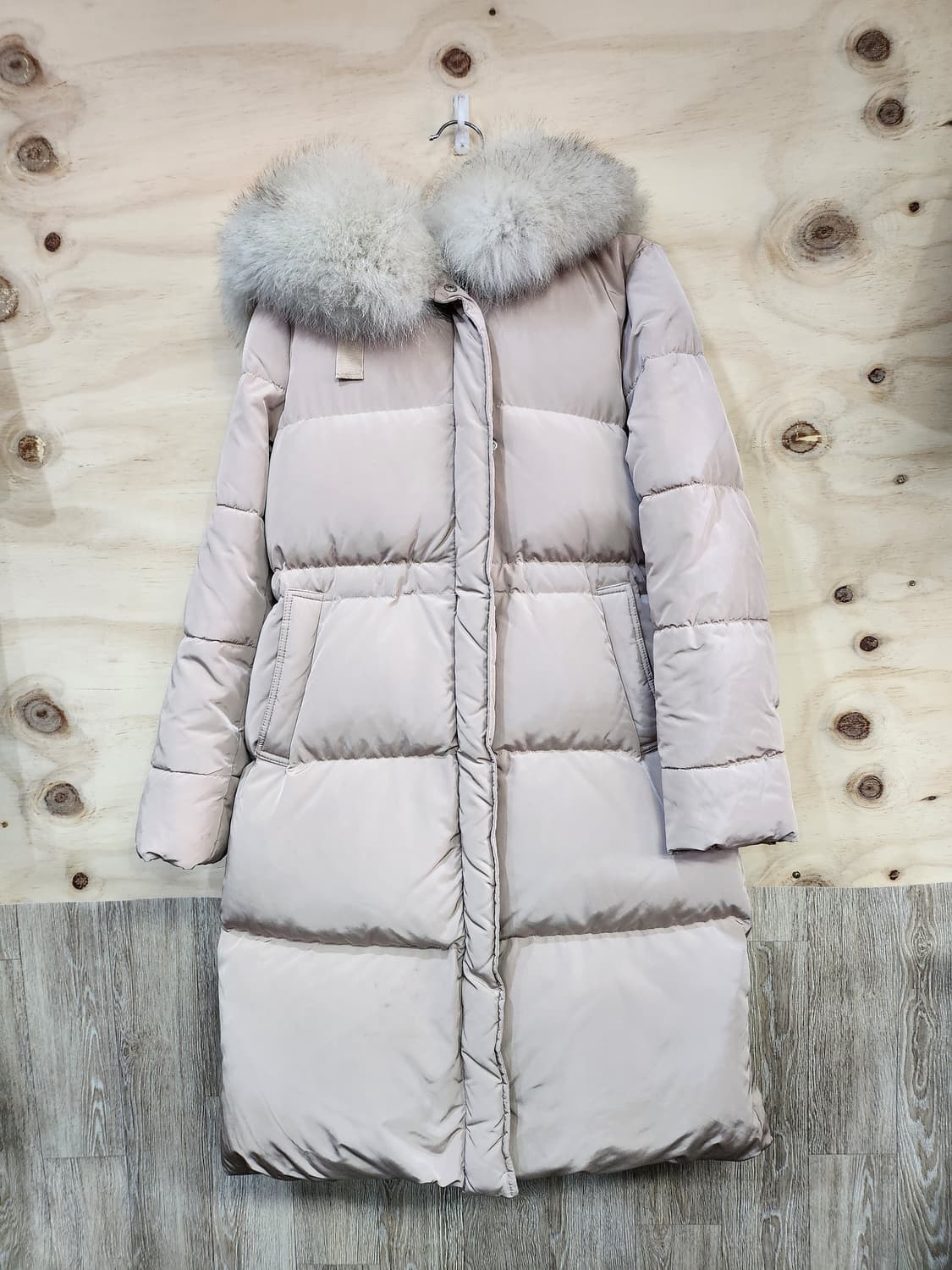 588) 나이스클랍 폭스퍼 오리털 롱패딩 상품이미지1