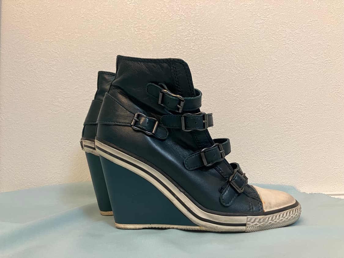 ASH 아쉬 웨지힐 가죽스니커즈 레더부츠 y2k 오네갸루 상품이미지3