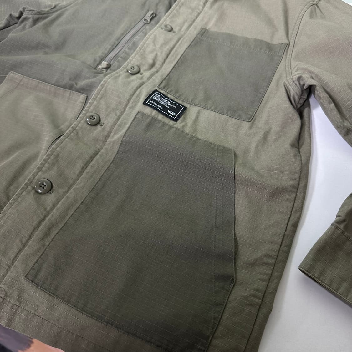 M 반스 카키 멀티포켓 야상코튼 야상셔츠 보더자켓 상품이미지3