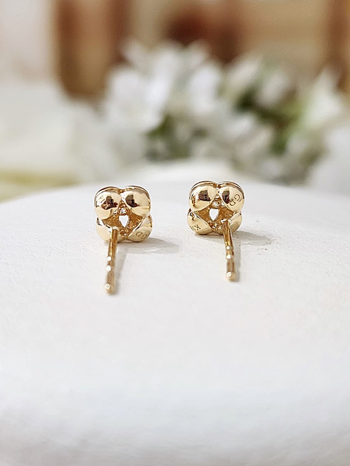 [정품] 골든듀 코튼 귀걸이 (다이아+18k 옐로우골드) 상품이미지4