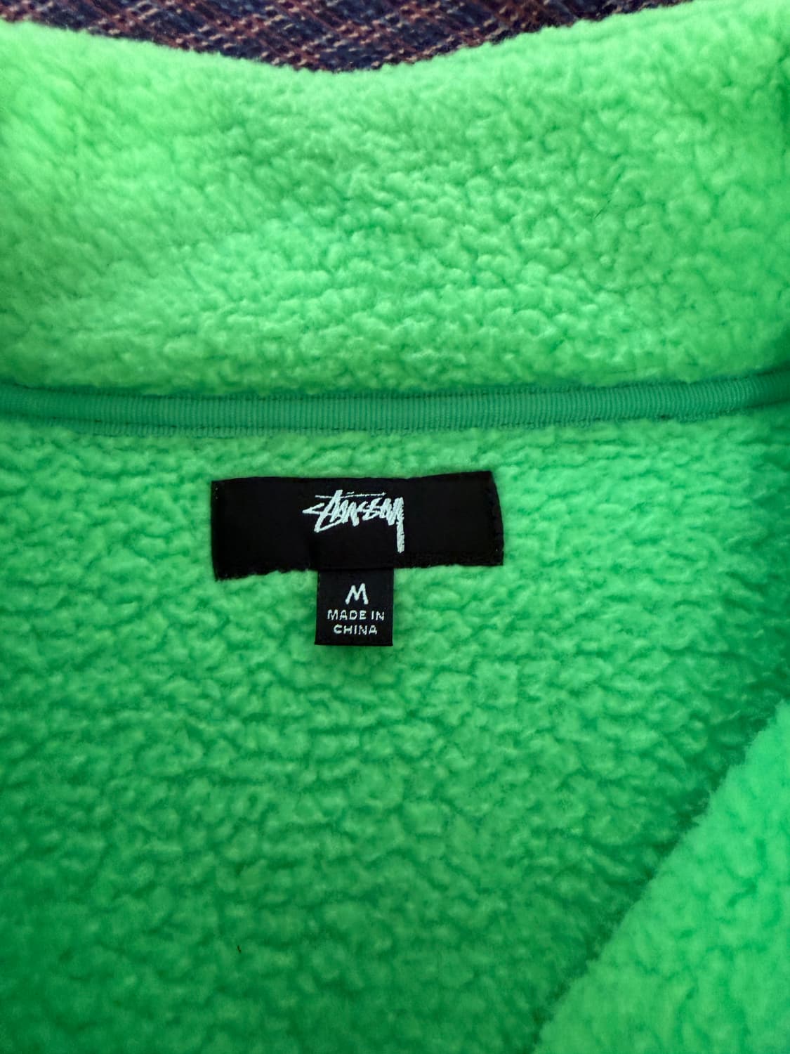 스투시 하프 짚 모크 넥 멜론 플리스 아노락 하프집업 상품이미지3