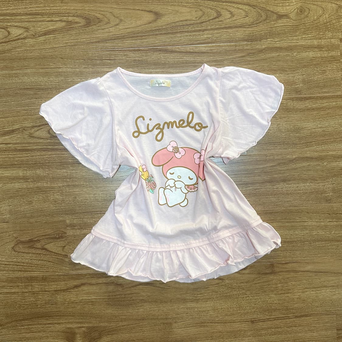 빈티지 리즈멜로 산리오 마이멜로디 날개 반팔 티셔츠 히메갸루 리즈리사 상품이미지1