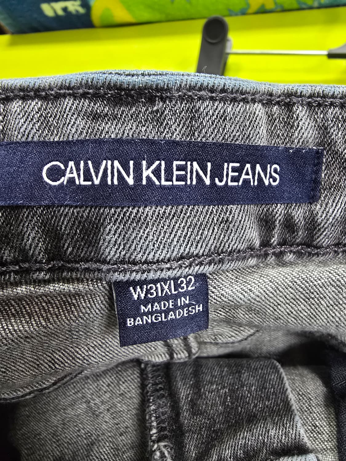 캘빈클라인 데미지 워싱 그레이 데님 팬츠 (1344) 상품이미지4