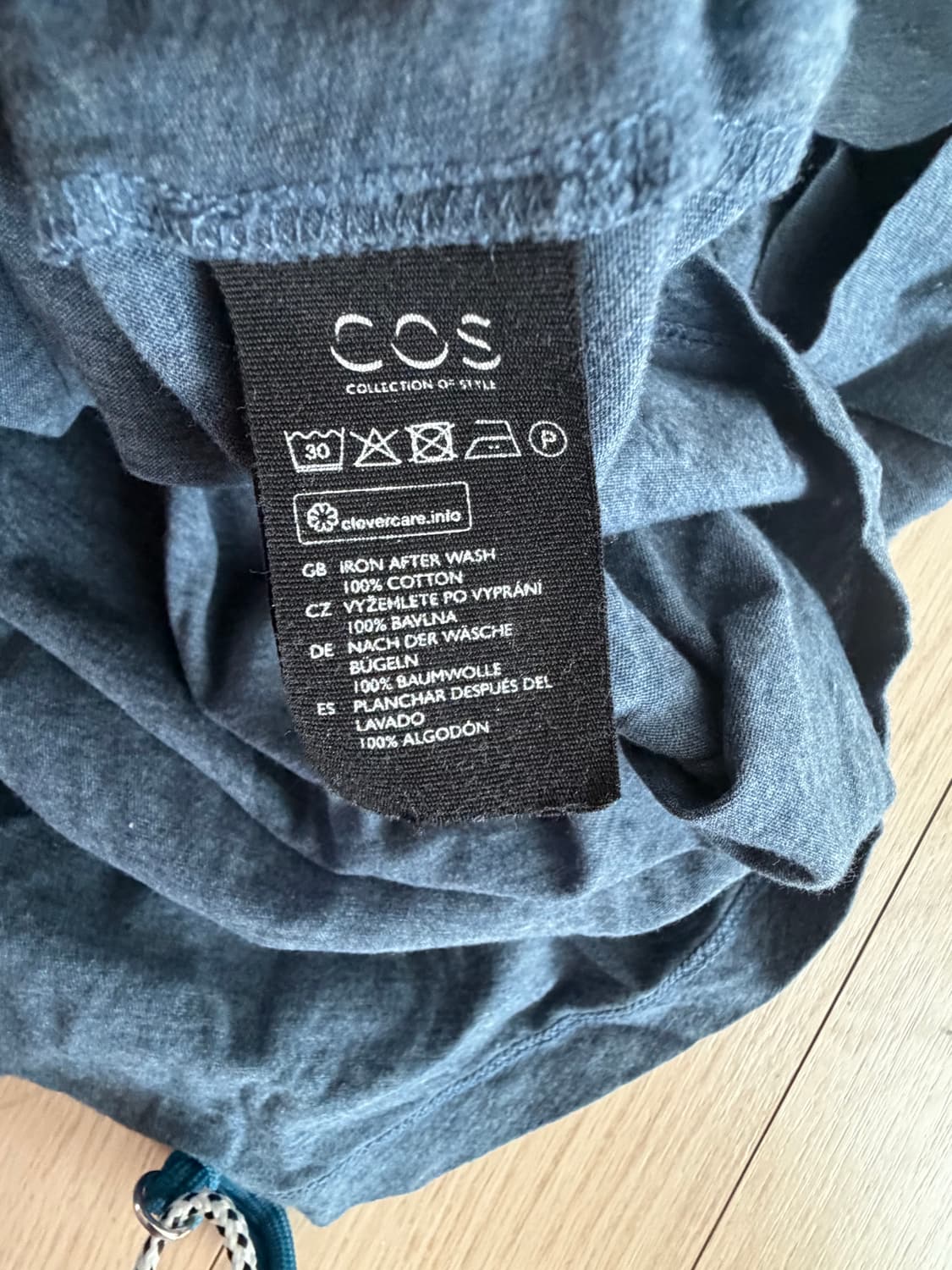 COS 남성 코튼 카라 반팔 티셔츠 S 사이즈 상품이미지3