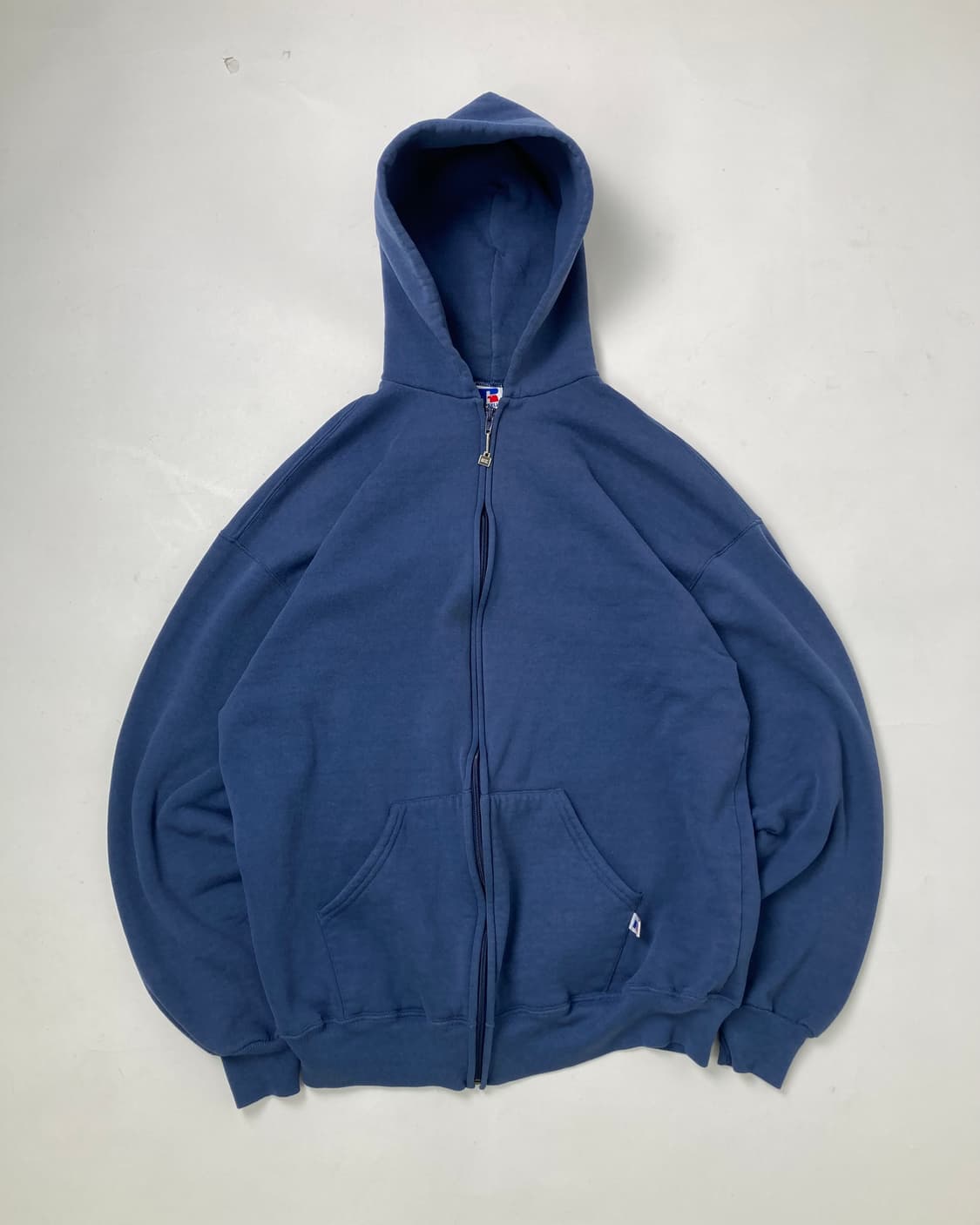 90s Russell Zip Up Hoodie (slate blue) 상품이미지1