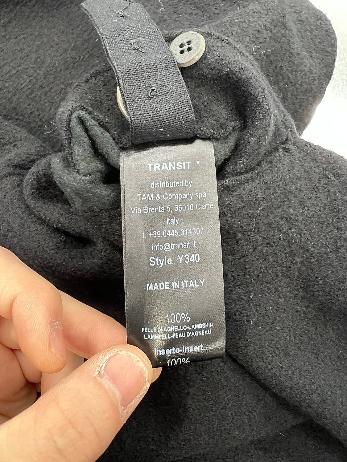 트랜짓 코디드 투 페이스 램스킨 레더 블레이저 자켓 상품이미지8