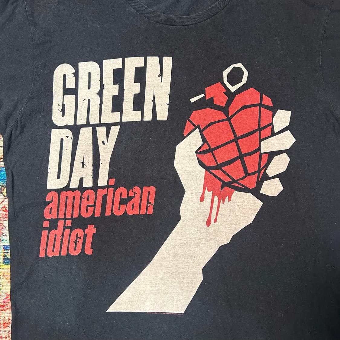 [M] 그린데이 American idiot 오피셜 밴드티 반팔 상품이미지2