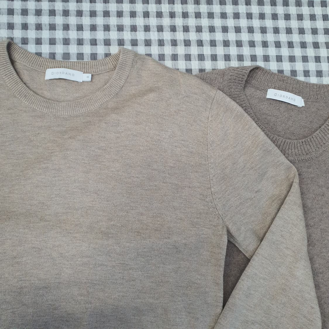 지오다노 울 캐시미어 니트 남자95 (2벌같이) 상품이미지4