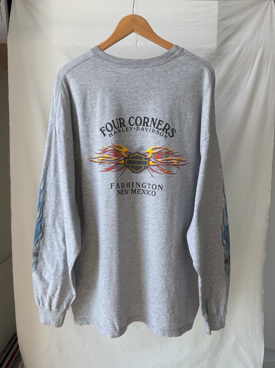 할리데이비슨 00s 플레임 빈티지 롱슬리브 티셔츠  상품이미지2