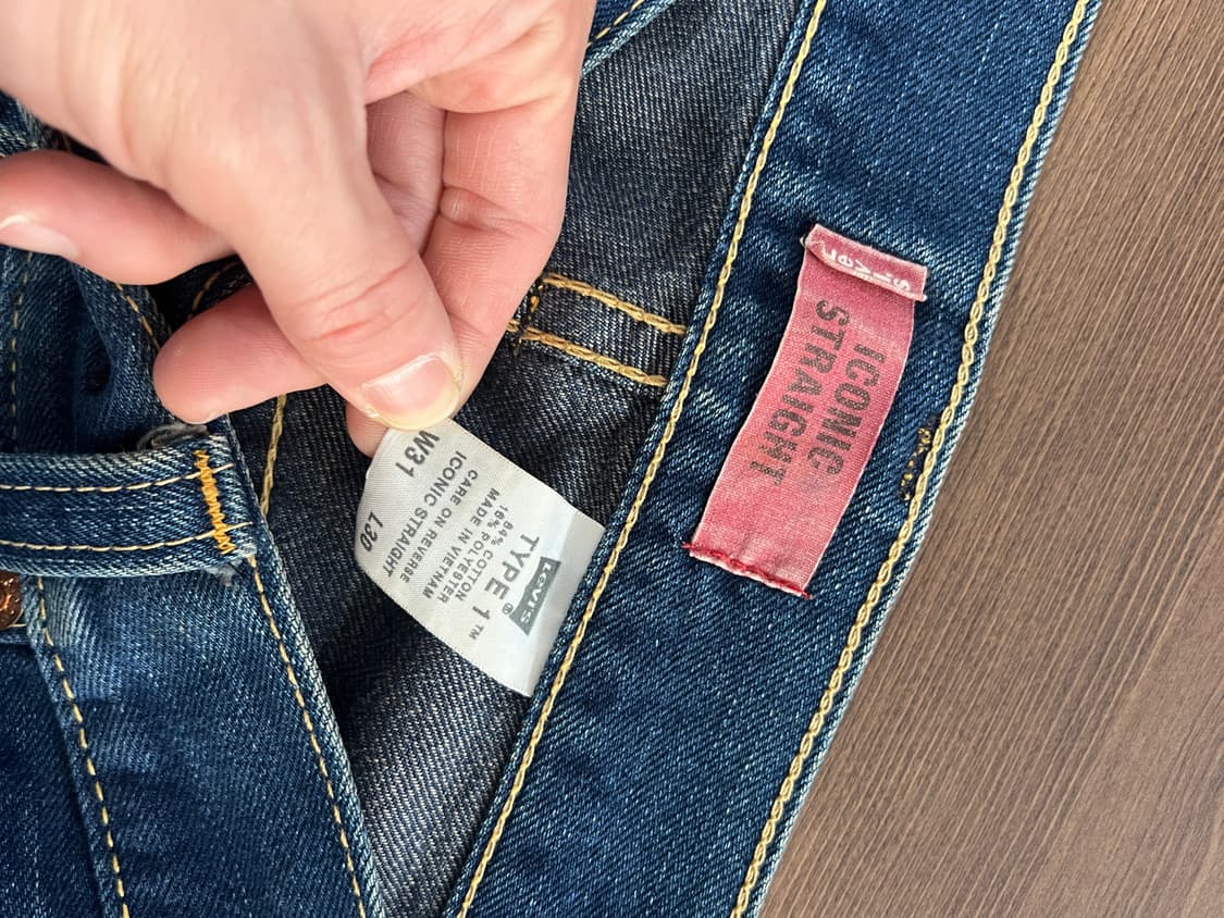 Levis 리바이스 아이코닉 스트레이트 데님 팬츠 상품이미지6