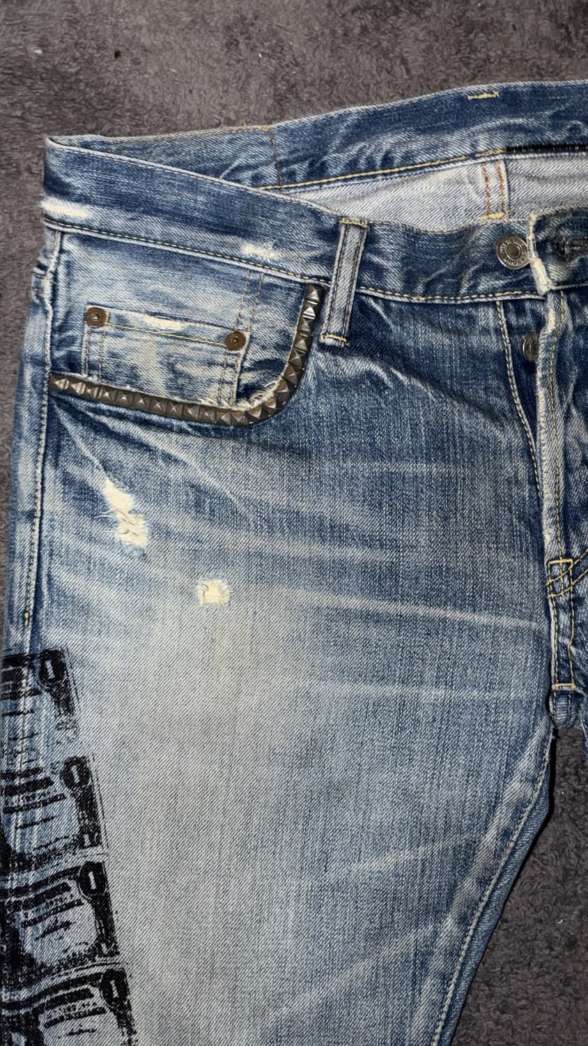 히스테릭 글래머 x 앤디 워홀 US Dollar Printed Jean 상품이미지4