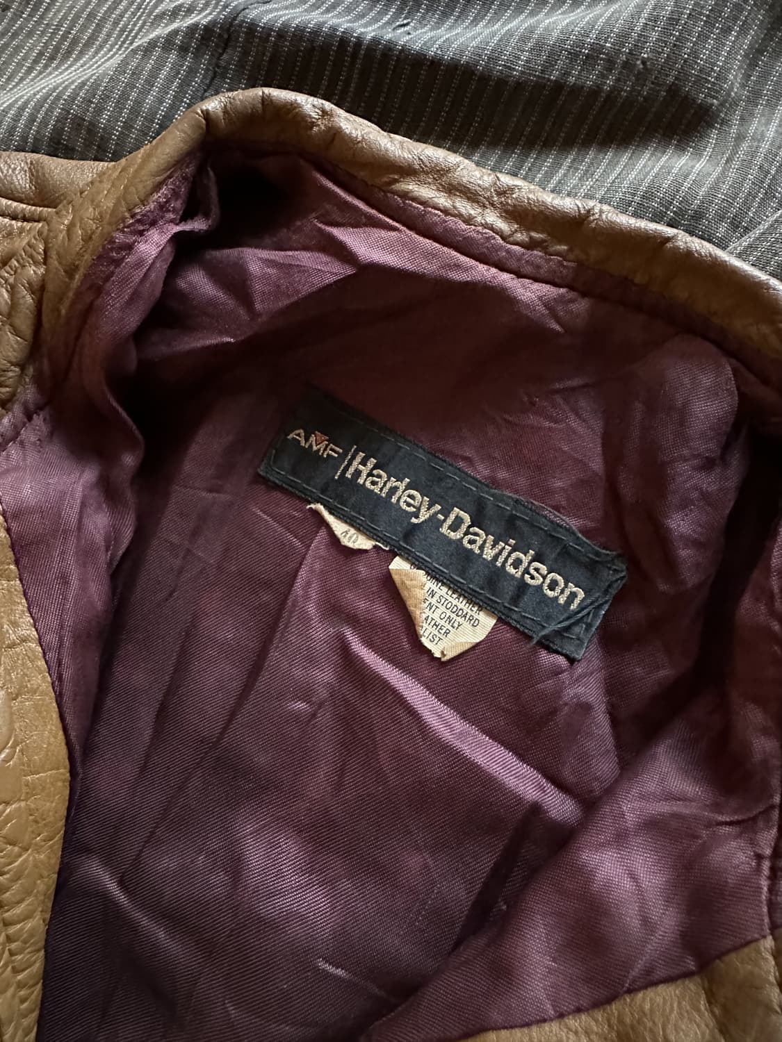 70s Harley Davidson Leather Jacket 상품이미지10