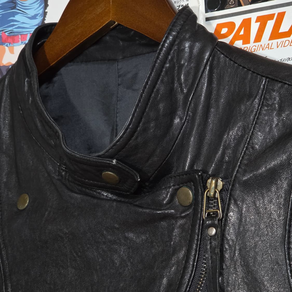 빈티지 락시크 양가죽 걸즈 라이더 자켓 상품이미지3