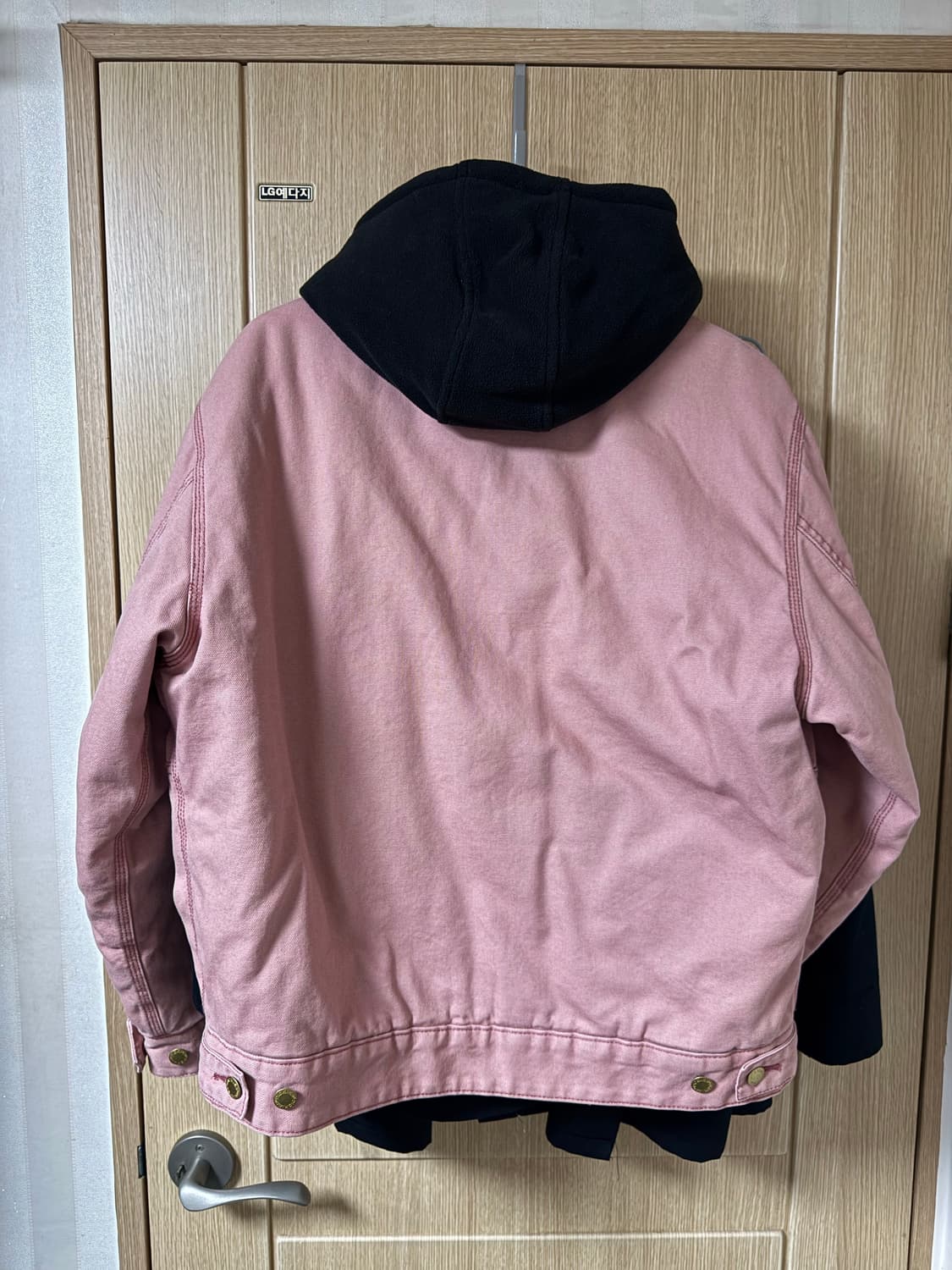 [M]슈프림 x 디키즈 후드 워크 자켓 핑크 - 24FW 상품이미지6